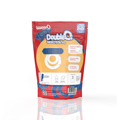 SCREAMING O - 4B DOUBLEO 6 VIBRATING DOUBLE COCKRING BLUEBERRY