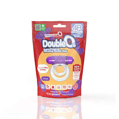 SCREAMING O - 4B DOUBLEO 6 VIBRATING DOUBLE COCKRING GRAPE