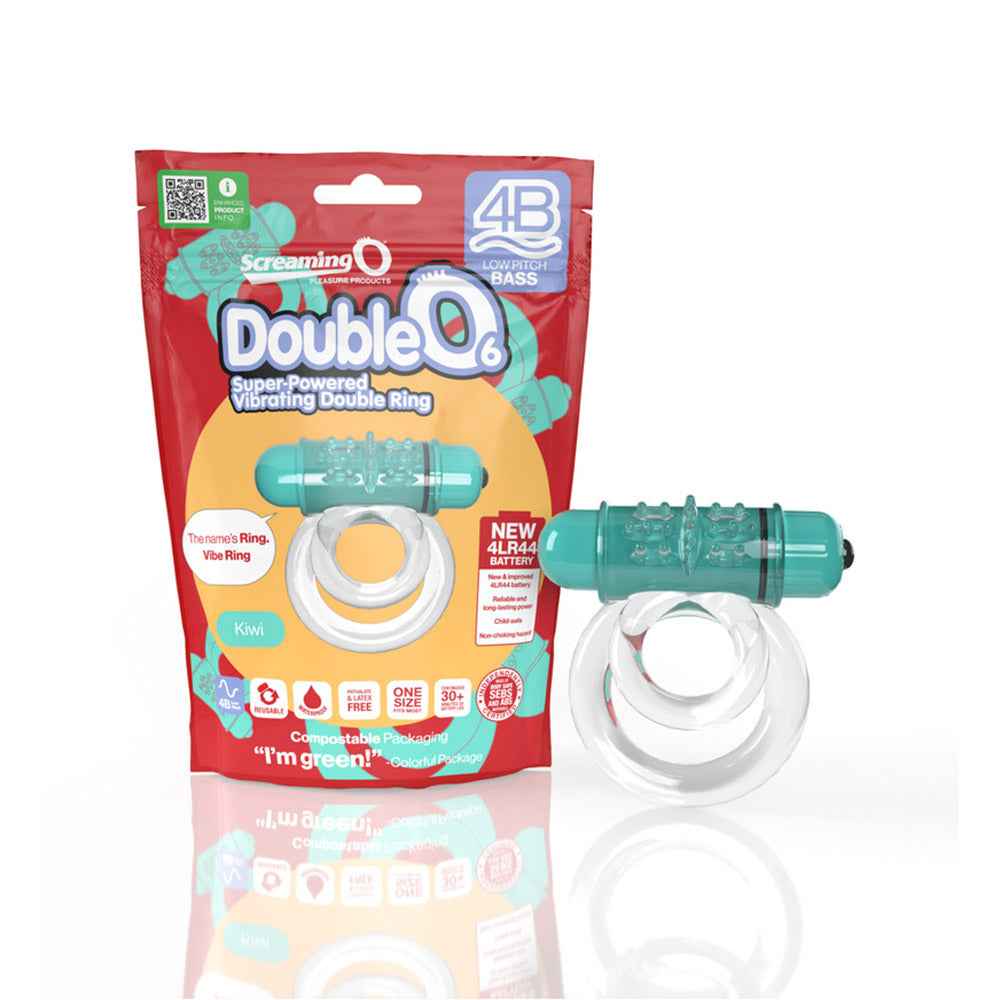 SCREAMING O - 4B DOUBLEO 6 VIBRATING DOUBLE COCKRING KIWI