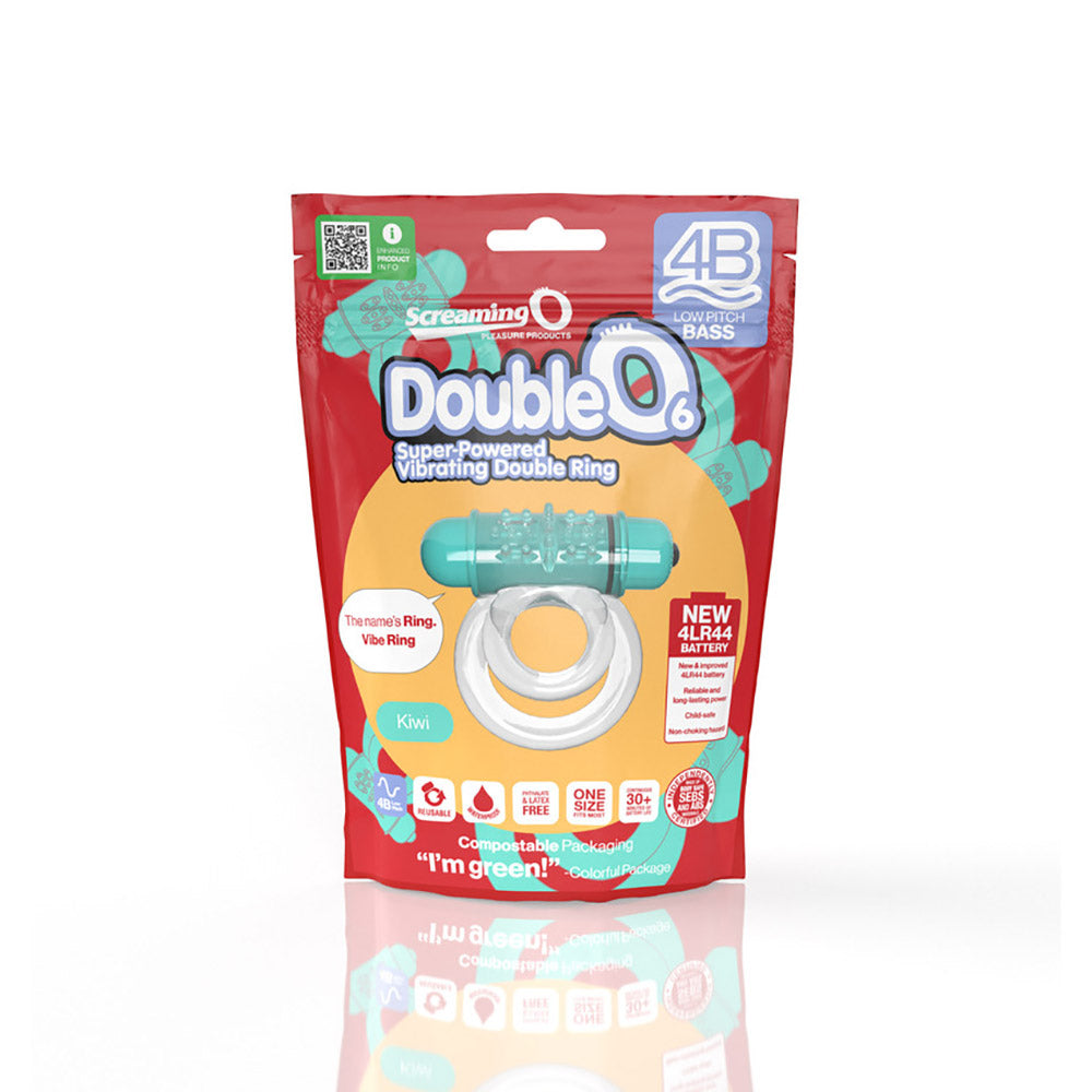 SCREAMING O - 4B DOUBLEO 6 VIBRATING DOUBLE COCKRING KIWI