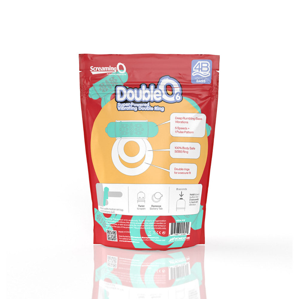 SCREAMING O - 4B DOUBLEO 6 VIBRATING DOUBLE COCKRING KIWI