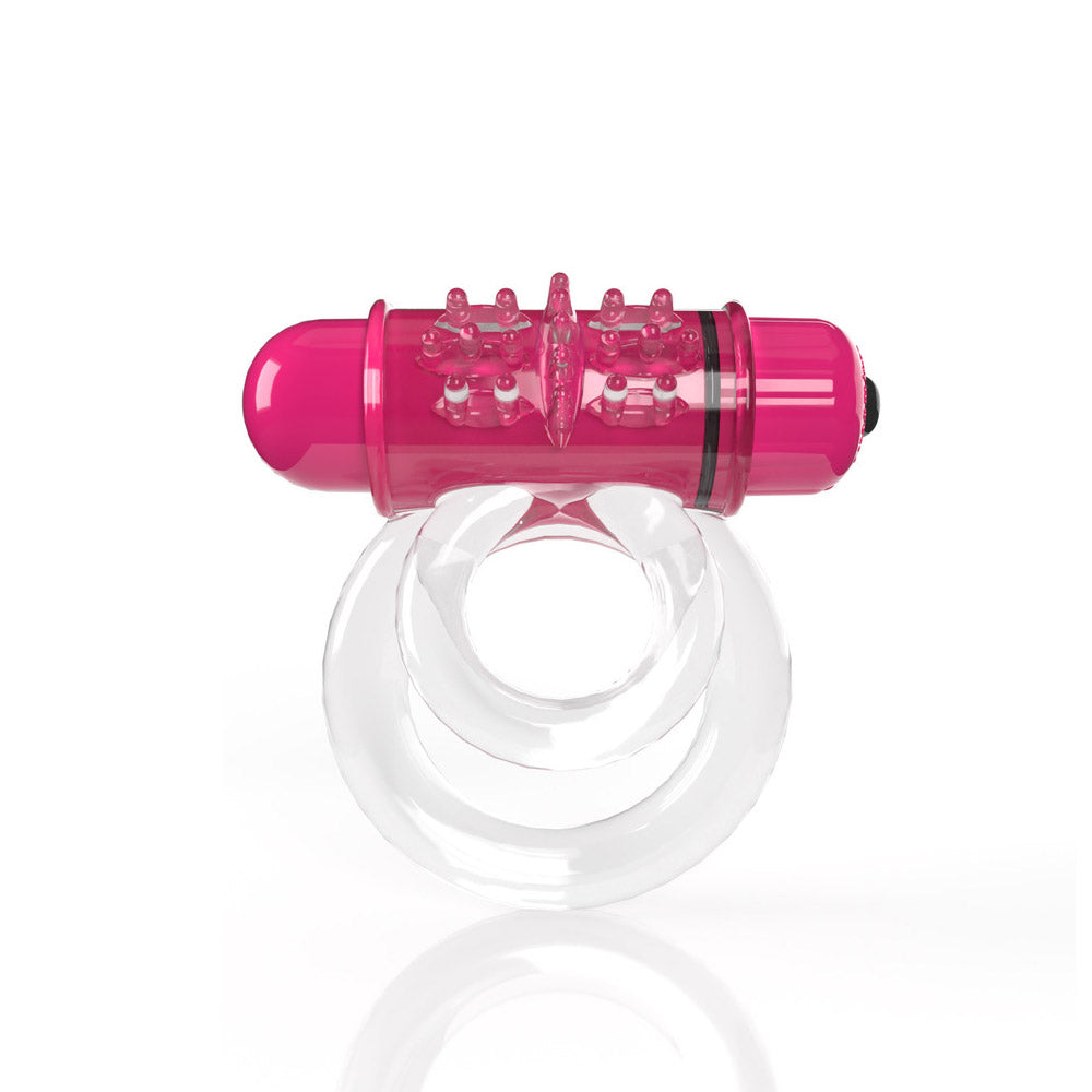SCREAMING O - 4B DOUBLEO 6 VIBRATING DOUBLE COCKRING STRAWBERRY