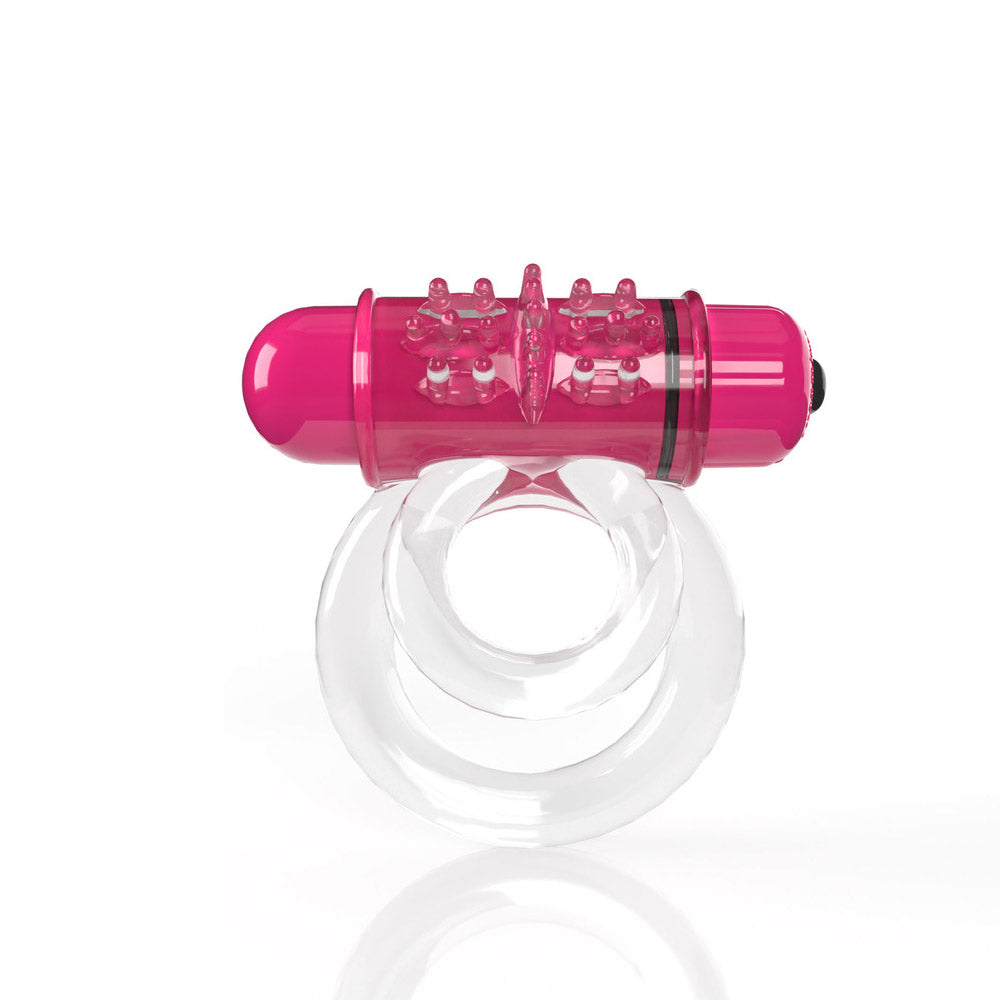 SCREAMING O - 4T DOUBLEO 6 VIBRATING DOUBLE COCKRING STRAWBERRY