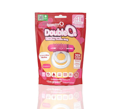 SCREAMING O - 4T DOUBLEO 6 VIBRATING DOUBLE COCKRING STRAWBERRY