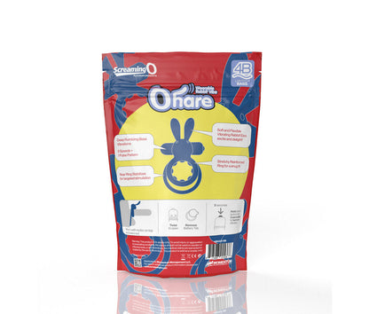 SCREAMING O 4B OHARE VIBRATING RABBIT DOUBLE COCKRING BLUEBERRY