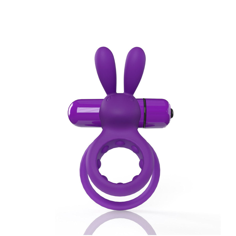 SCREAMING O 4B OHARE VIBRATING RABBIT DOUBLE COCKRING GRAPE