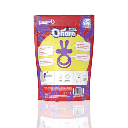 SCREAMING O - 4B OHARE VIBRATING RABBIT DOUBLE COCKRING GRAPE