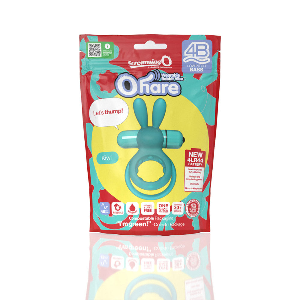 SCREAMING O - 4B OHARE VIBRATING RABBIT DOUBLE COCKRING KIWI