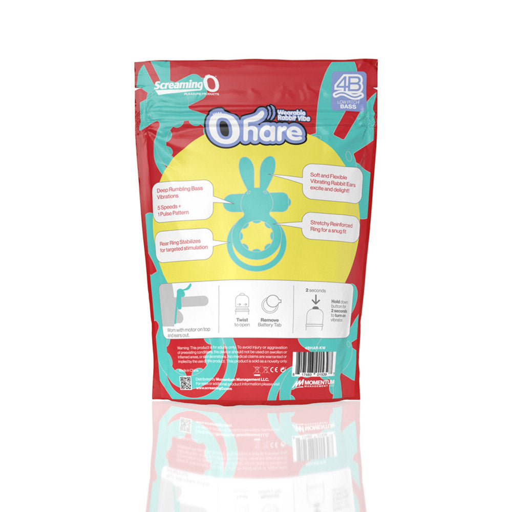 SCREAMING O 4B OHARE VIBRATING RABBIT DOUBLE COCKRING KIWI