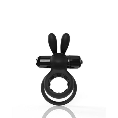 SCREAMING O 4T OHARE VIBRATING RABBIT DOUBLE COCKRING BLACK