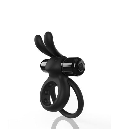 SCREAMING O 4T OHARE VIBRATING RABBIT DOUBLE COCKRING BLACK