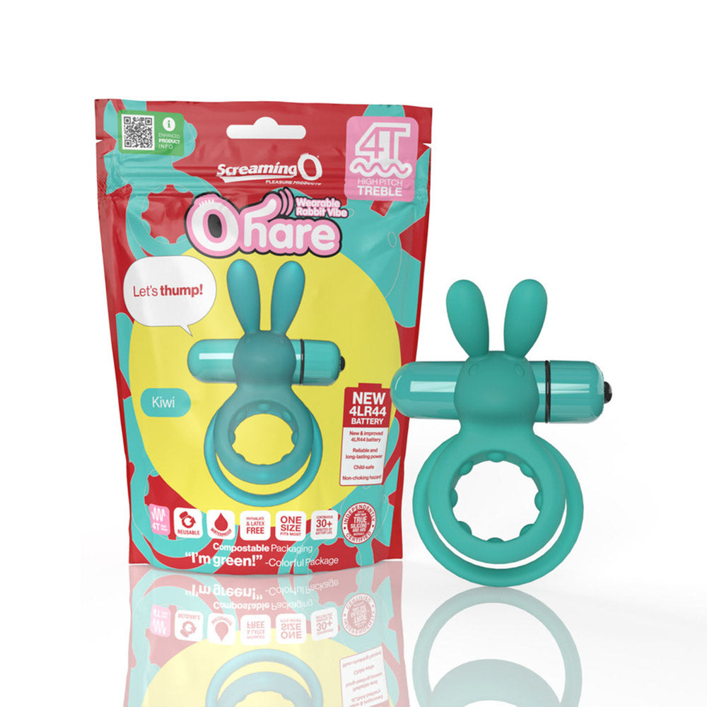 SCREAMING O 4T OHARE VIBRATING RABBIT DOUBLE COCKRING KIWI