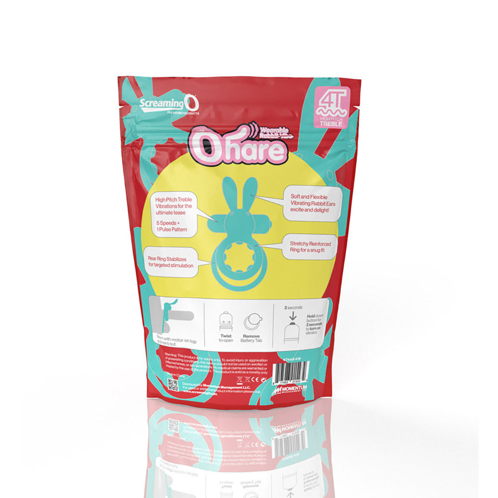 SCREAMING O 4T OHARE VIBRATING RABBIT DOUBLE COCKRING KIWI