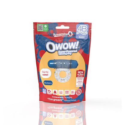 SCREAMING O - 4B OWOW VIBRATING COCKRING BLUEBERRY