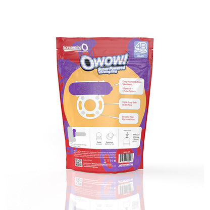 SCREAMING O - 4B OWOW VIBRATING COCKRING GRAPE