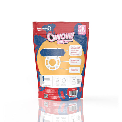 SCREAMING O - 4T OWOW VIBRATING COCKRING BLUEBERRY