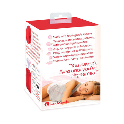 WILD ROSE AND TONGUE SUCKING AND LICKING VIBRATOR RED