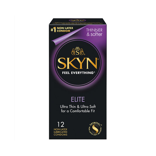 LIFESTYLES - SKYN ELITE ULTRA THIN POLYISOPRENE CONDOMS 12-PACK