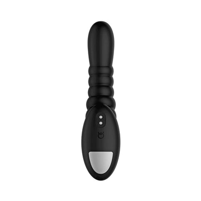 FORTO RIBBED PRO RECHARGEABLE SILICONE VIBRATING ANAL MASSAGER BLACK