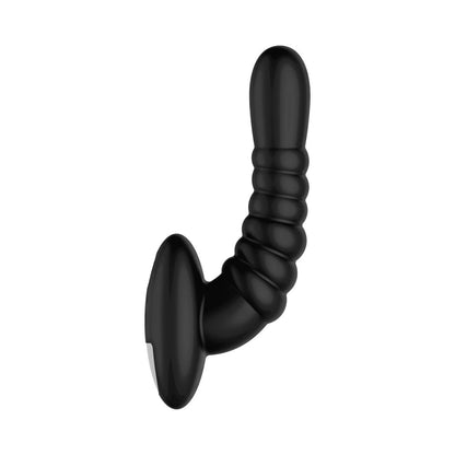 FORTO - RIBBED PRO RECHARGEABLE SILICONE VIBRATING ANAL MASSAGER