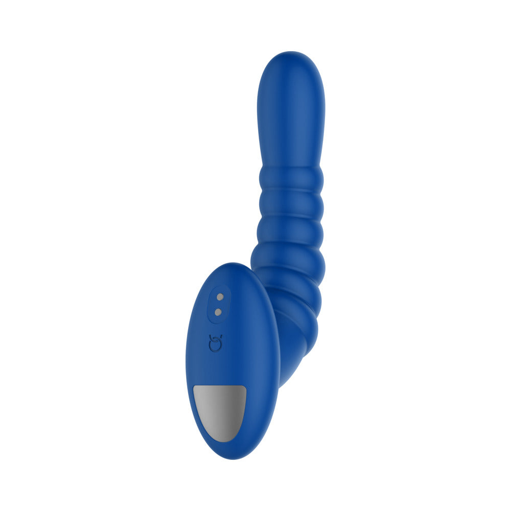 FORTO - RIBBED PRO RECHARGEABLE SILICONE VIBRATING ANAL MASSAGER