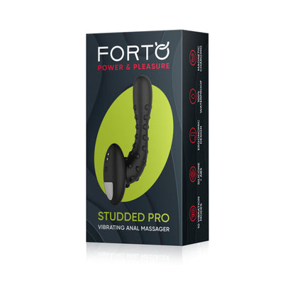 FORTO - MASAJISTA ANAL VIBRATORIO DE SILICONA RECARGABLE, CON TEXTURA DE NUDOS, PROFESIONAL