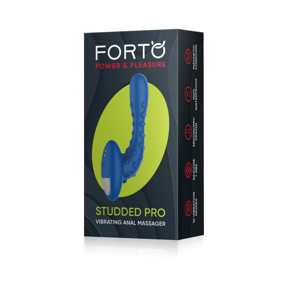 FORTO - MASAJISTA ANAL VIBRATORIO DE SILICONA RECARGABLE, CON TEXTURA DE NUDOS, PROFESIONAL
