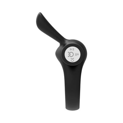FORTO - BUNNY RECHARGEABLE SILICONE VIBRATING COCKRING WITH STIMULATING EARS BLACK