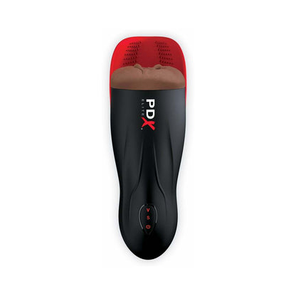 PDX ELITE FUCK-O-MATIC 2 RECHARGEABLE VIBRATING SUCTION STROKER WITH SILICONE PULSATION CRADLE