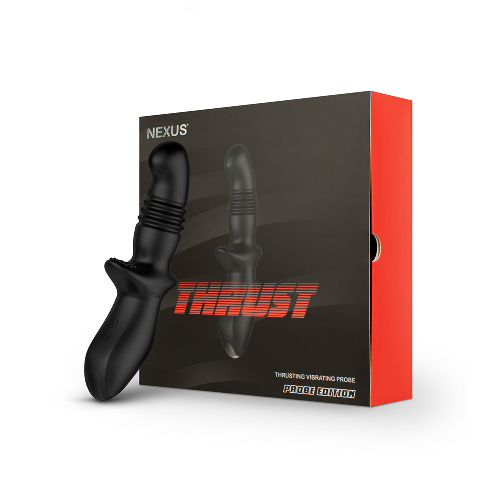 NEXUS - THRUST RECHARGEABLE THRUSTING VIBRATING PROBE BLACK