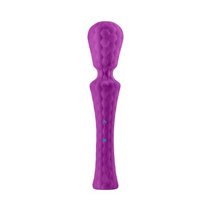 FEMMEFUNN ULTRA WAND XL RECHARGEABLE FLEXIBLE TEXTURED SILICONE VIBRATOR PURPLE
