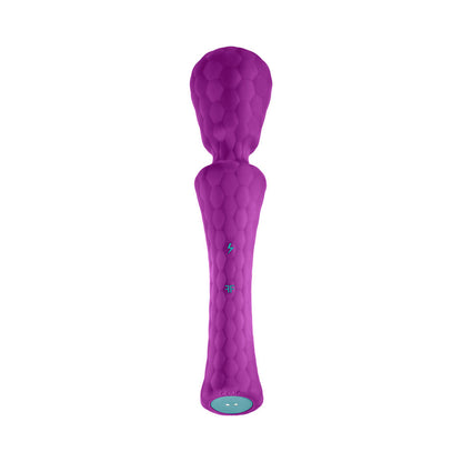FEMMEFUNN ULTRA WAND XL RECHARGEABLE FLEXIBLE TEXTURED SILICONE VIBRATOR PURPLE