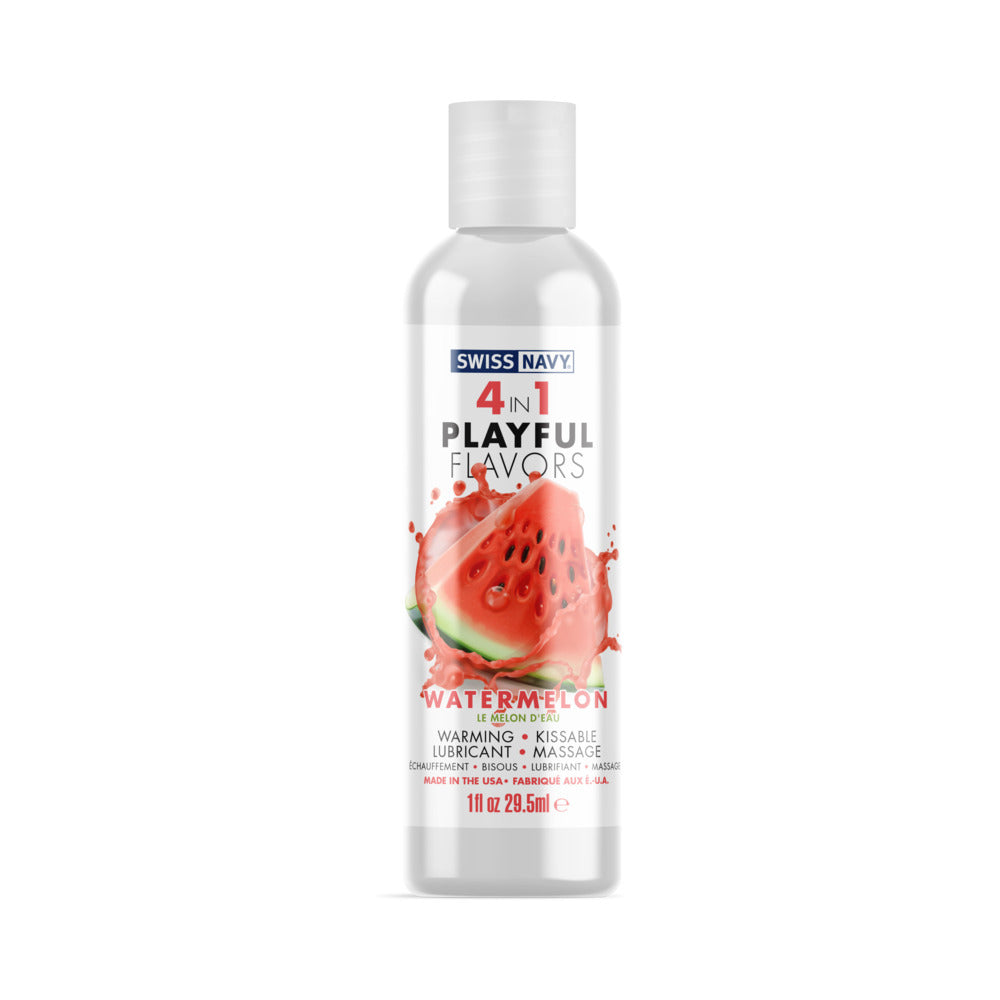 SWISS NAVY 4 IN 1 PLAYFUL FLAVORS WATERMELON 1 OZ.