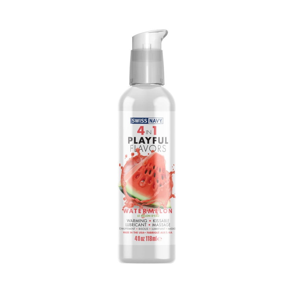 SWISS NAVY 4 IN 1 PLAYFUL FLAVORS WATERMELON 4 OZ.