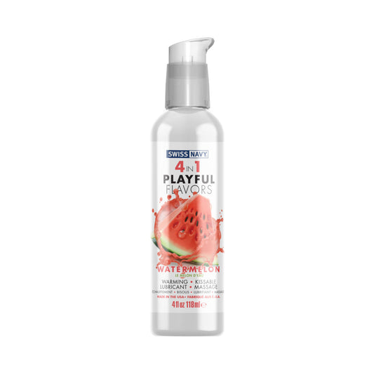 SWISS NAVY 4 IN 1 PLAYFUL FLAVORS WATERMELON 4 OZ.