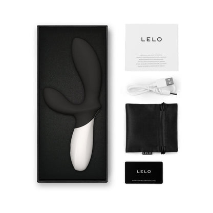 LELO - LOKI WAVE 2 RECHARGEABLE SILICONE DUAL STIMULATION PROSTATE VIBRATOR BLACK