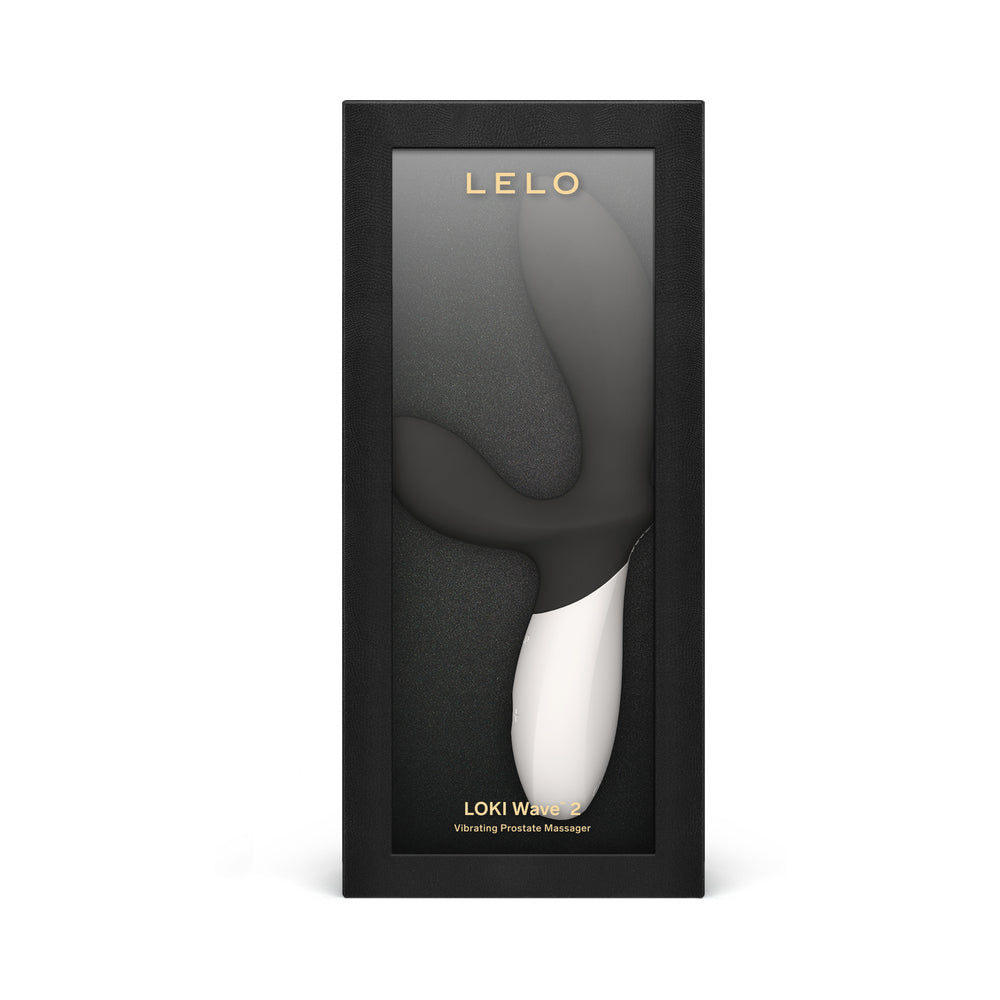 LELO - LOKI WAVE 2 RECHARGEABLE SILICONE DUAL STIMULATION PROSTATE VIBRATOR BLACK