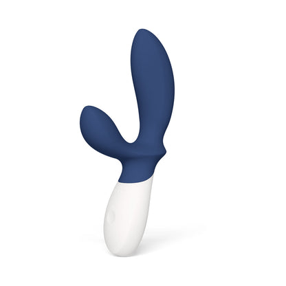LELO - LOKI WAVE 2 RECHARGEABLE SILICONE DUAL STIMULATION PROSTATE VIBRATOR BASE BLUE
