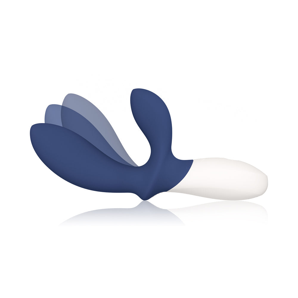 LELO - LOKI WAVE 2 RECHARGEABLE SILICONE DUAL STIMULATION PROSTATE VIBRATOR BASE BLUE