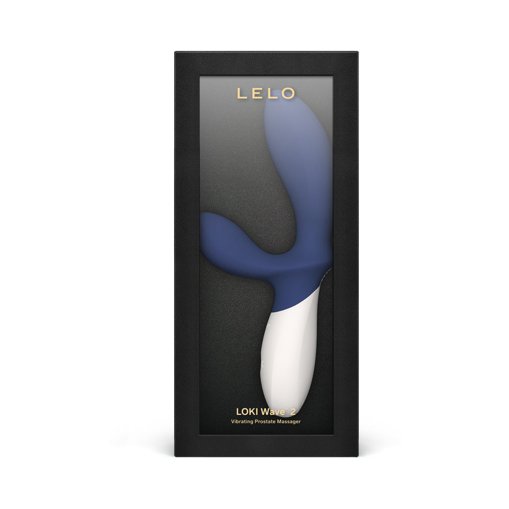 LELO - LOKI WAVE 2 RECHARGEABLE SILICONE DUAL STIMULATION PROSTATE VIBRATOR BASE BLUE
