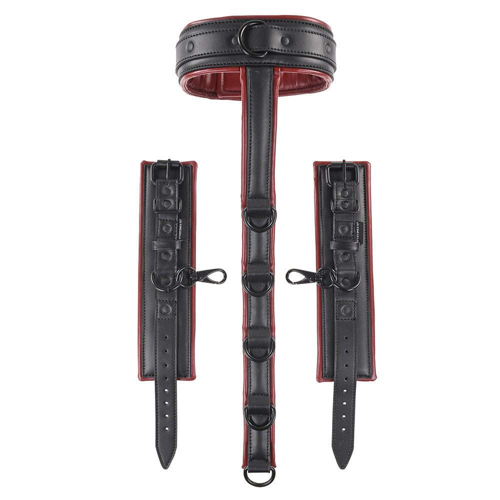 SPORTSHEETS SAFFRON ADJUSTABLE NECK & WRIST RESTRAINTS