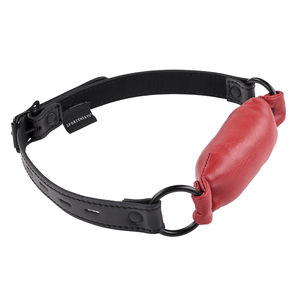 SPORTSHEETS SAFFRON SOFT BIT GAG WITH ADJUSTABLE BUCKLE