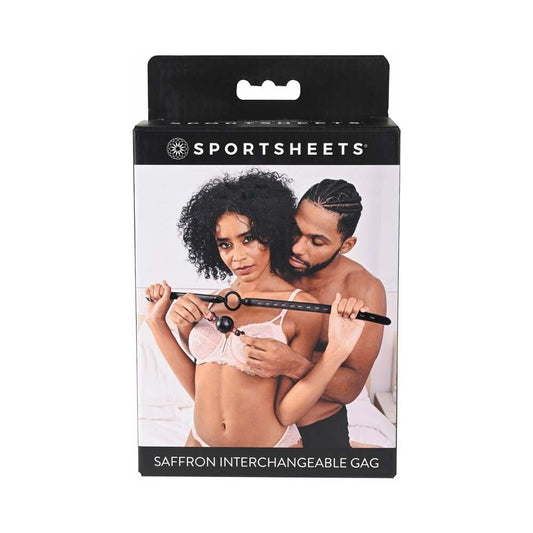 SPORTSHEETS - SAFFRON INTERCHANGEABLE GAG WITH ADJUSTABLE BUCKLE