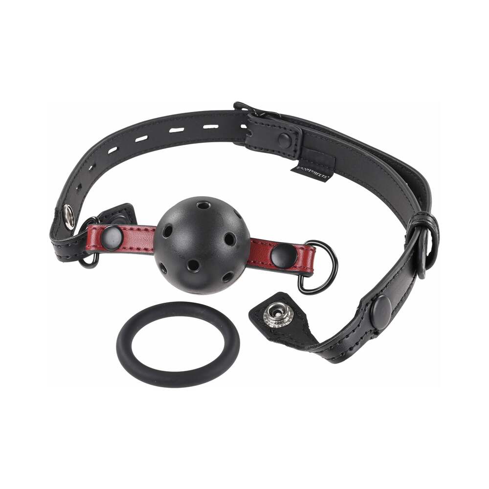 SPORTSHEETS - SAFFRON INTERCHANGEABLE GAG WITH ADJUSTABLE BUCKLE
