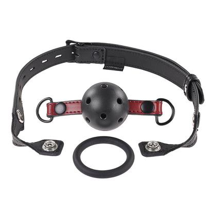 SPORTSHEETS - SAFFRON INTERCHANGEABLE GAG WITH ADJUSTABLE BUCKLE