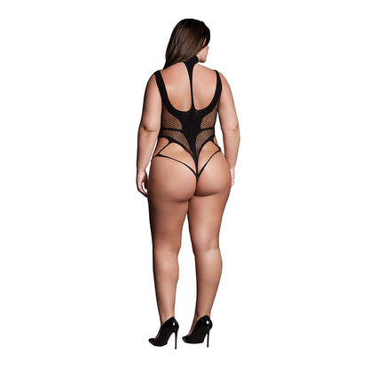 LE DESIR SHADE CYLLENE XLVIII BODYSUIT WITH TURTLENECK BLACK QUEEN SIZE
