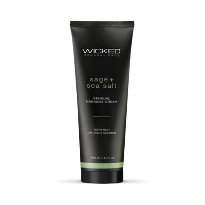 WICKED SAGE + SEA SALT SENSUAL MASSAGE CREAM 4 OZ.