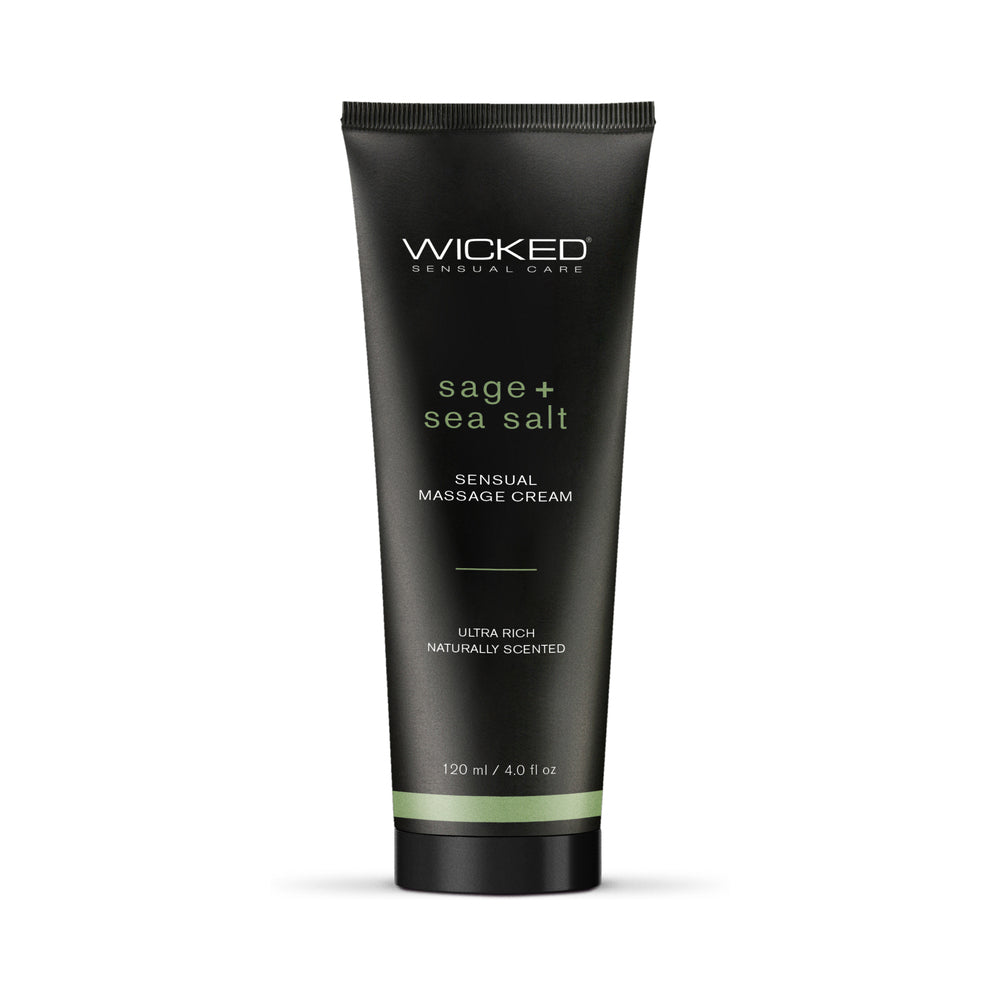 WICKED - SAGE + SEA SALT SENSUAL MASSAGE CREAM 4 OZ.