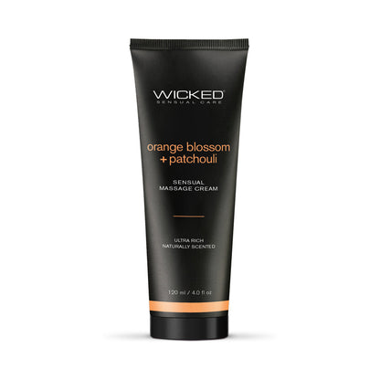 WICKED ORANGE BLOSSOM + PATCHOULI SENSUAL MASSAGE CREAM 4 OZ.