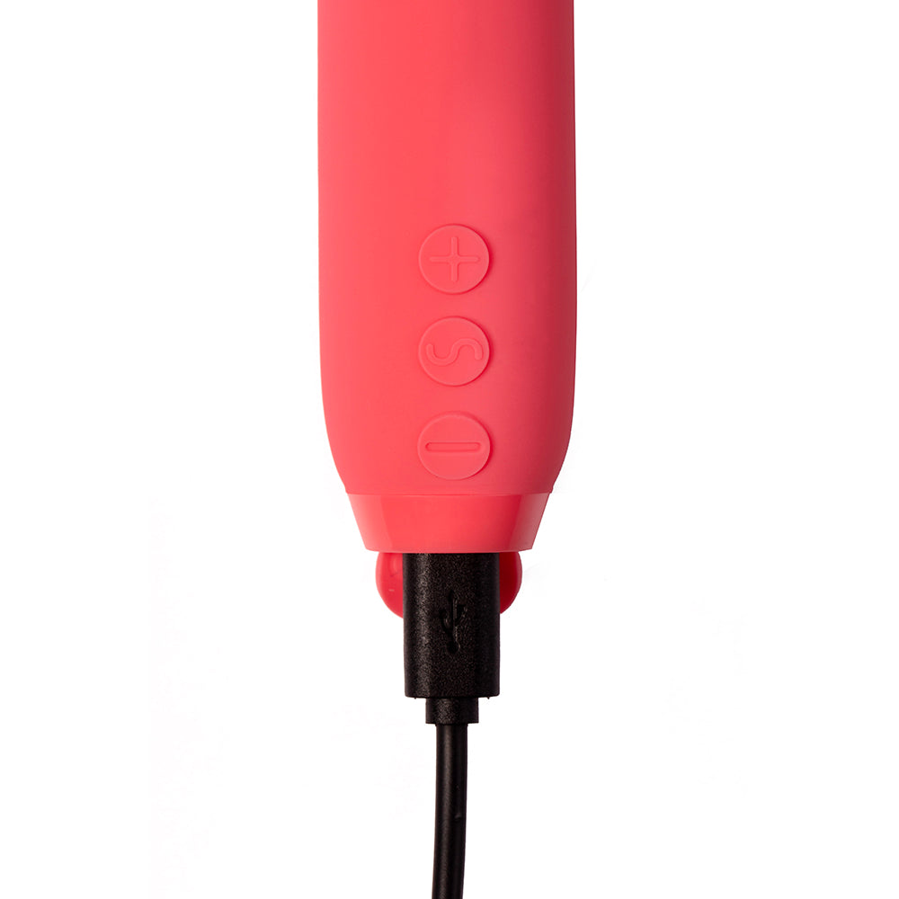 JE JOUE VITA RECHARGEABLE SILICONE WAND TIP BULLET VIBRATOR WATERMELON PINK
